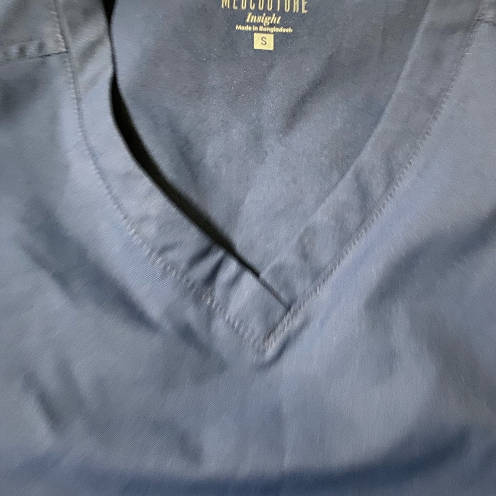 Navy V-Neck Top